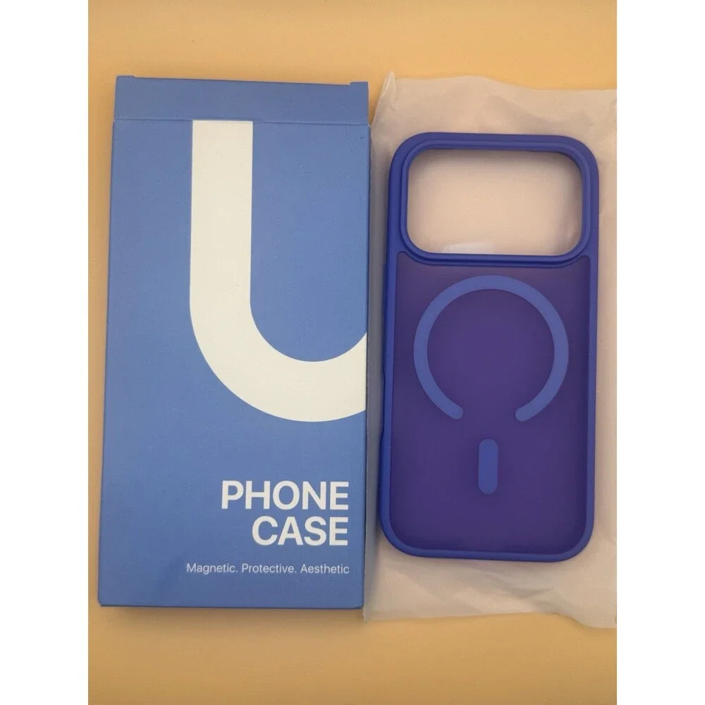 KCQNine Magnetic Phone Case for iPhone 17 Pro Cobalt Blue Slim Protective New